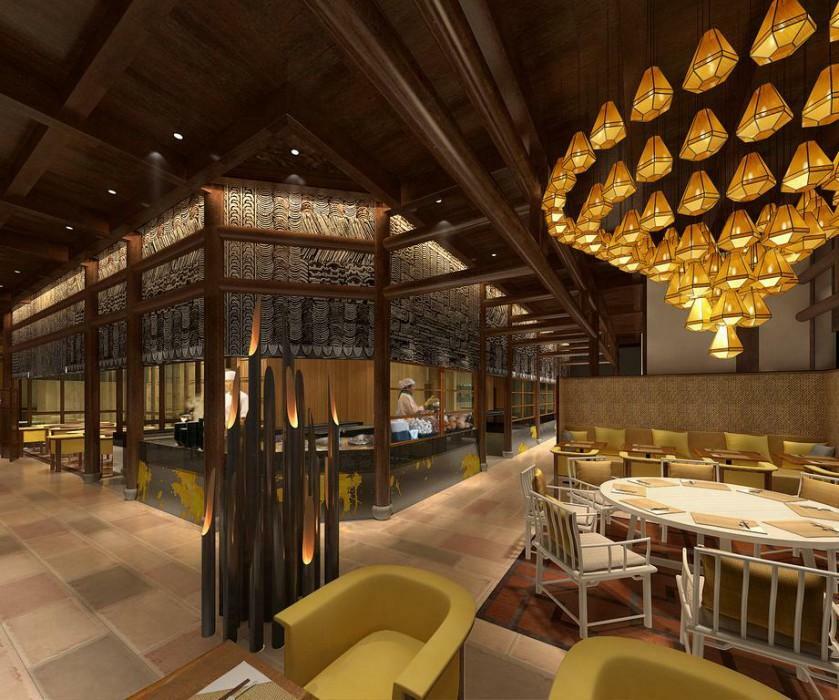 Shangri-La Коломбо Экстерьер фото The interior of the restaurant